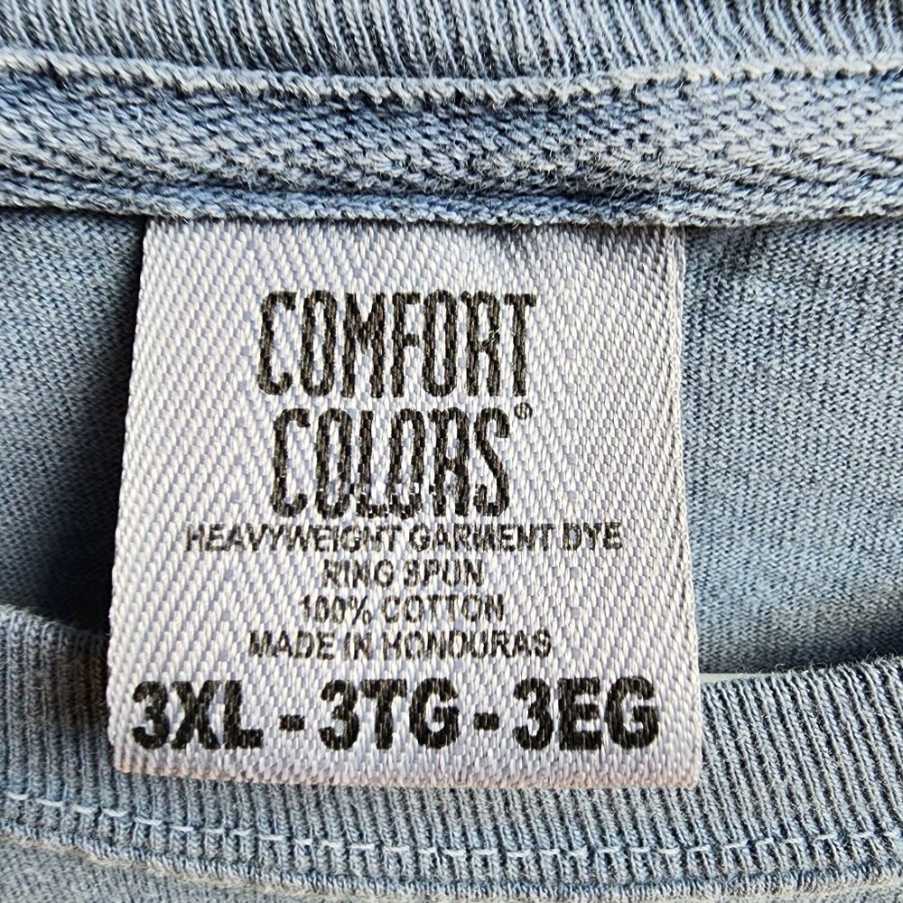 Comfort Colors Blue Long Sleeve Jersey Big & Tall Size 3XL - Picture 7 of 13